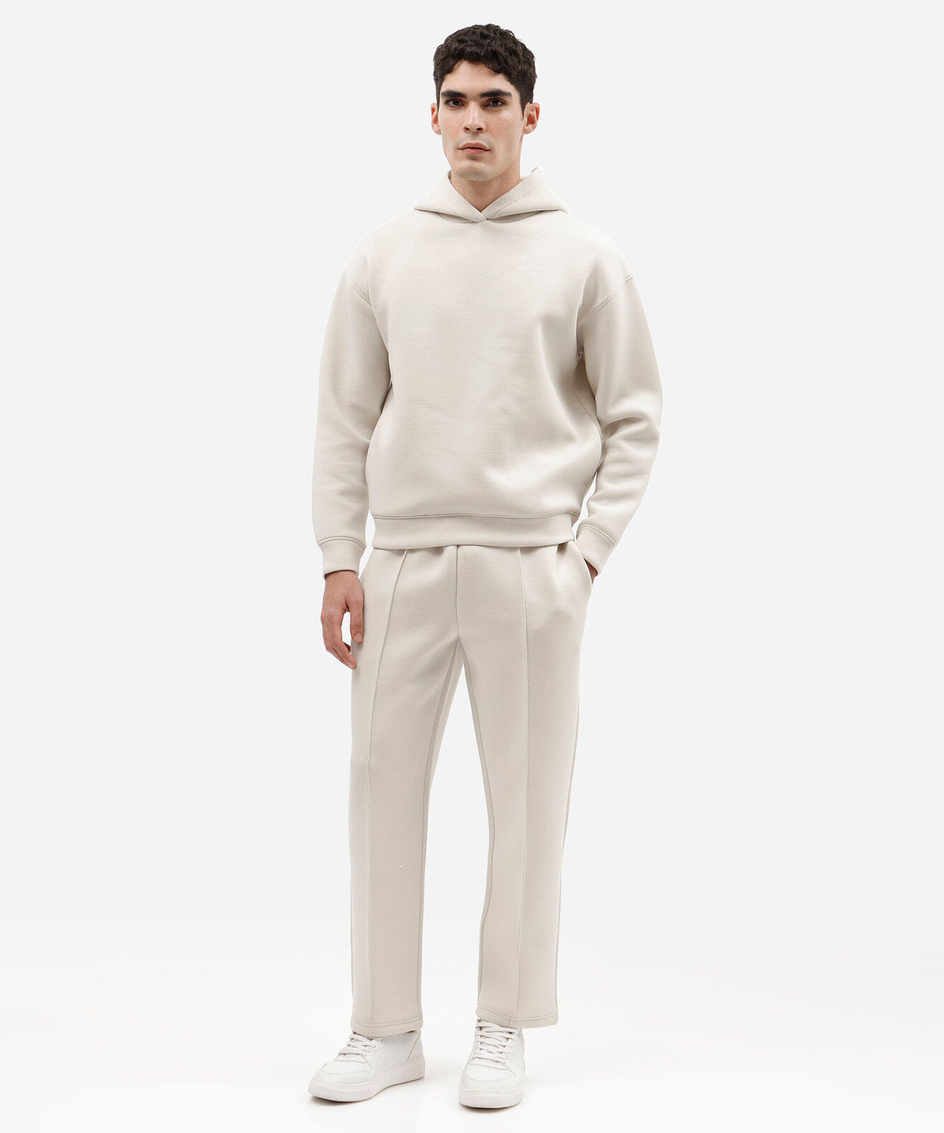 blusão masculino de moletom com capuz off white