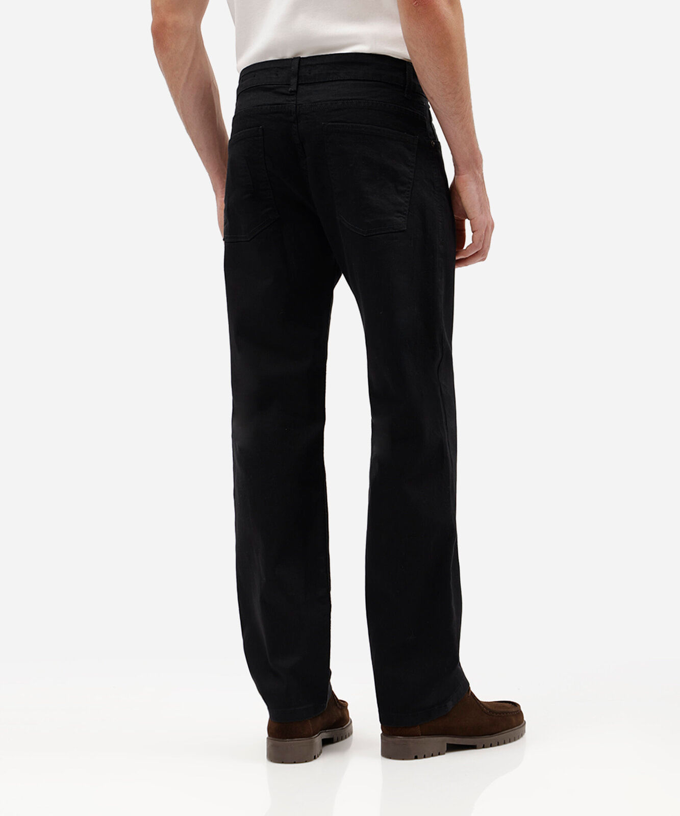 calça reta masculina jeans preta