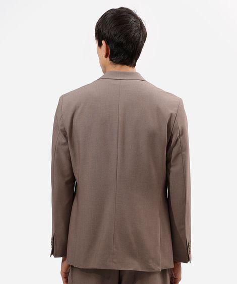 blazer de alfaiataria masculino com lã marrom
