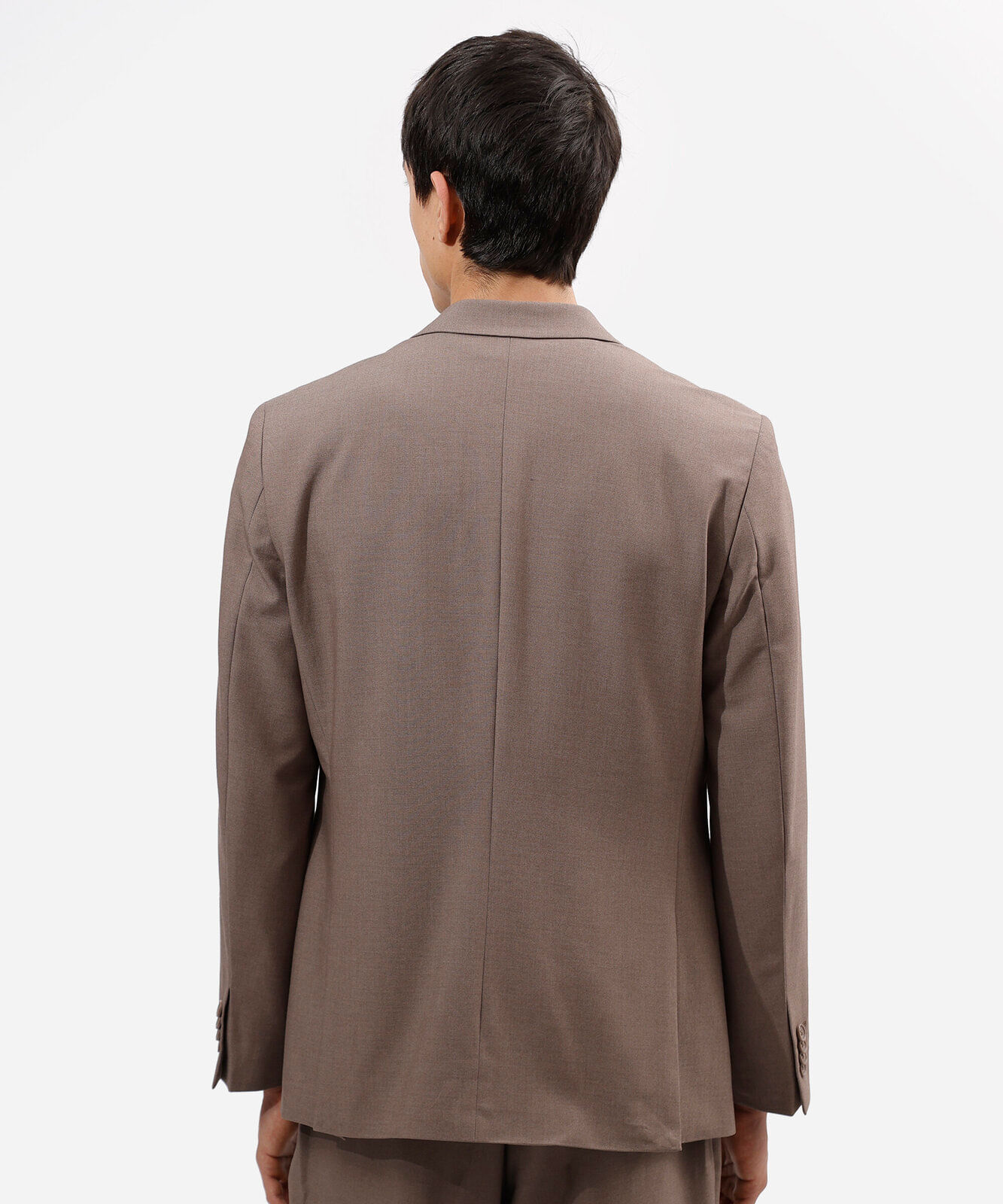 blazer de alfaiataria masculino com lã marrom