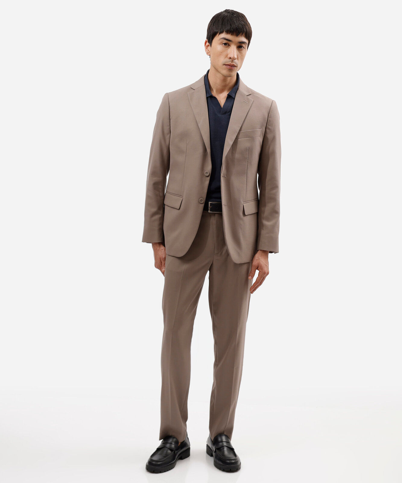 blazer slim de alfaiataria masculino bege