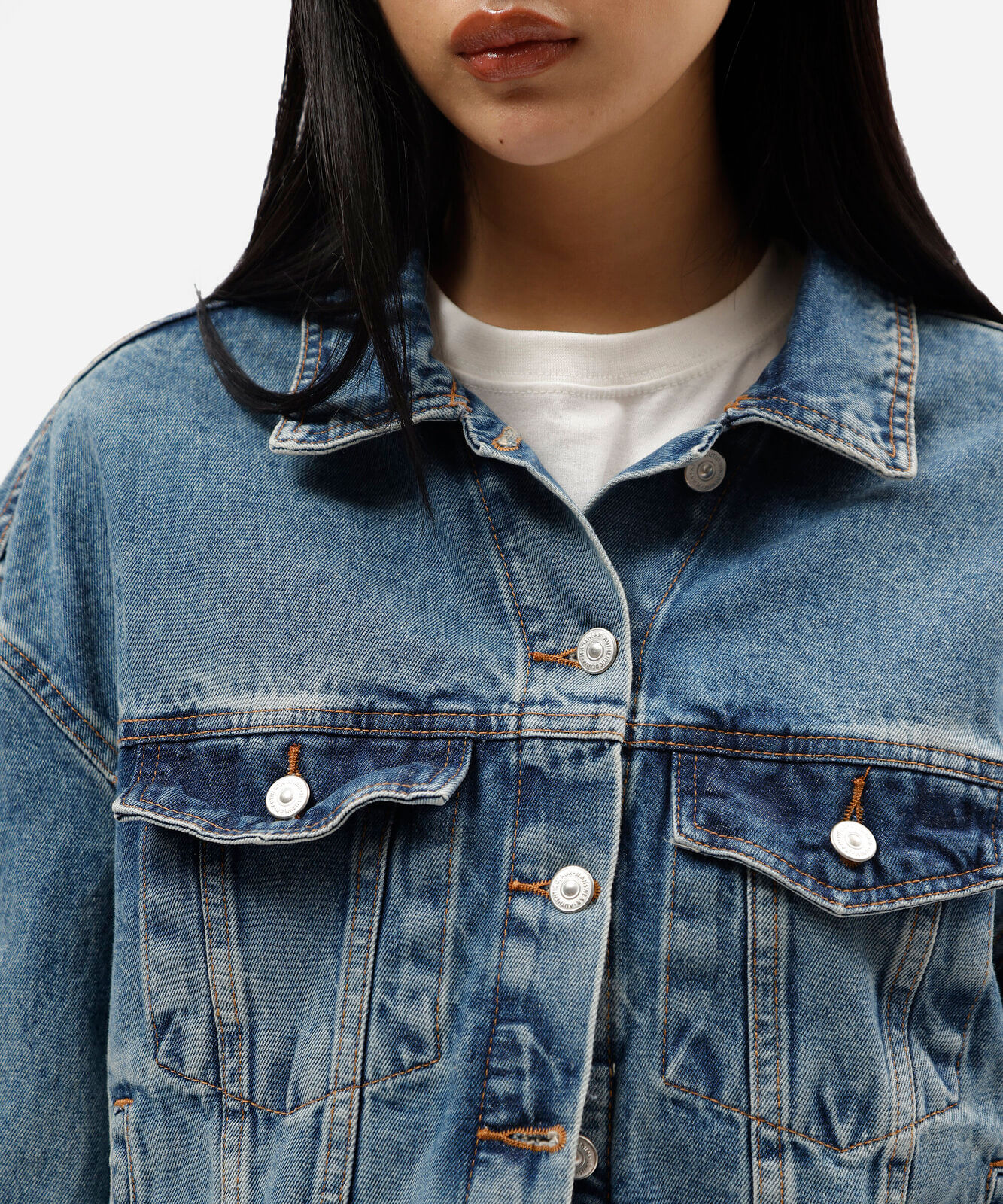 jaqueta jeans feminina azul