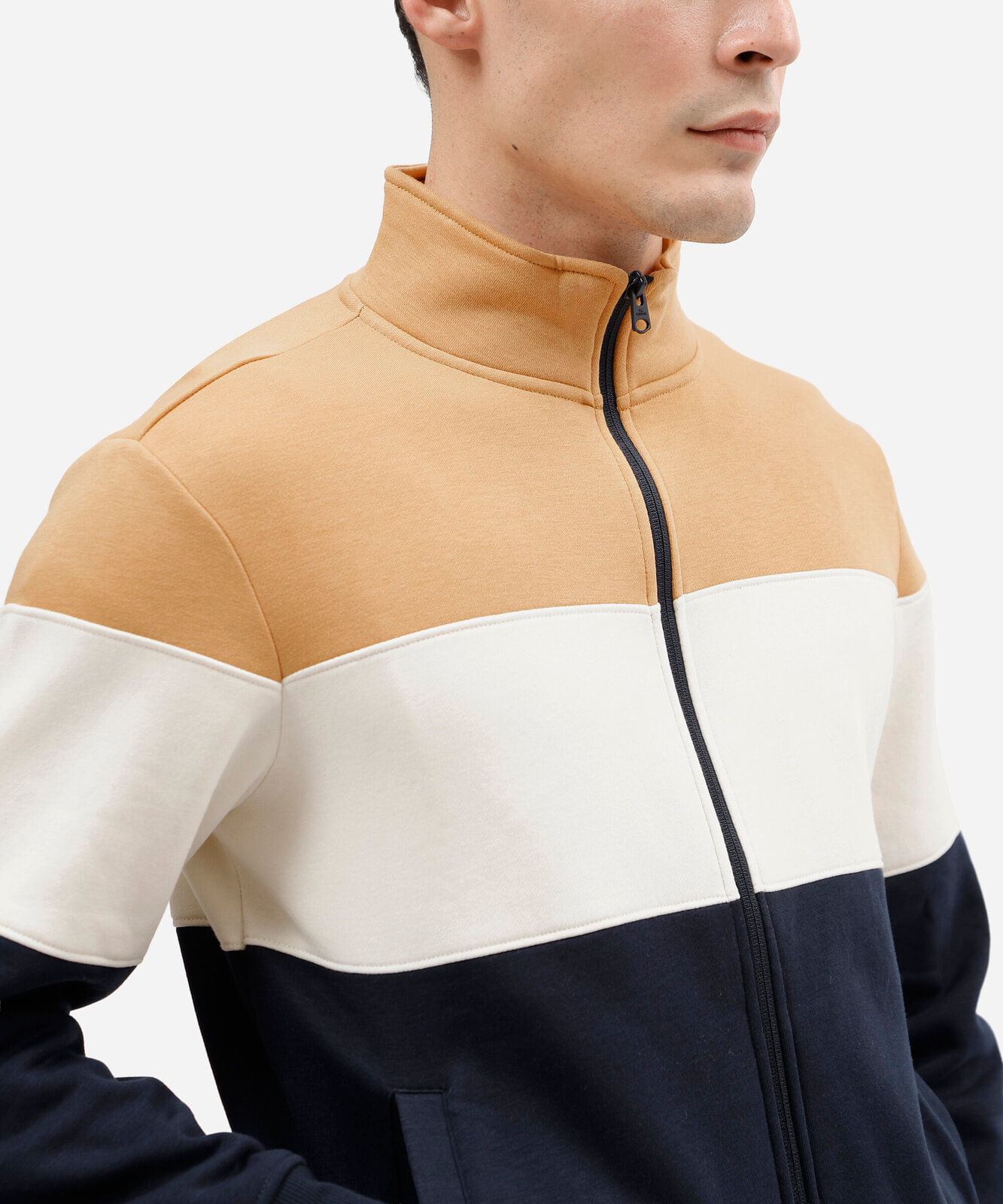 blusa de moletom comfort gola alta colorido