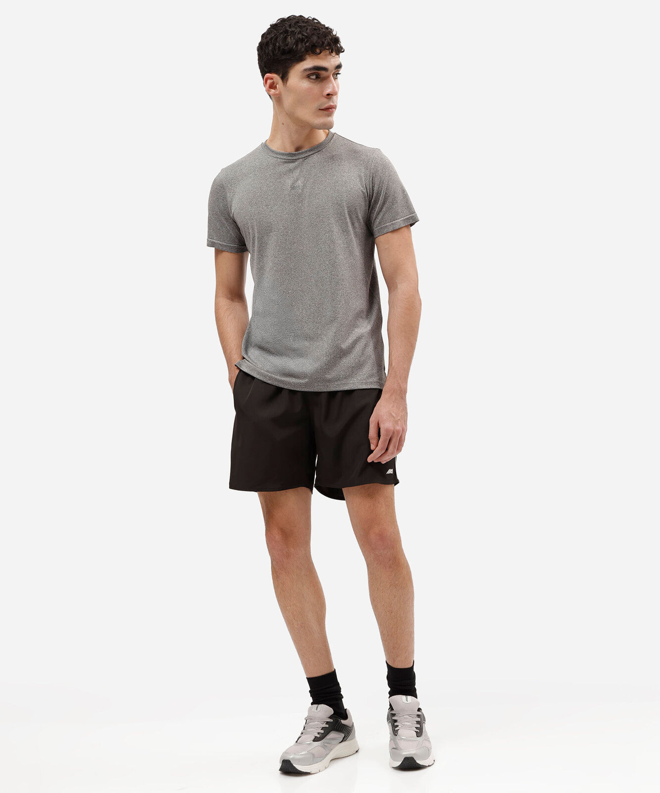 short esportivo masculino cós elástico preto
