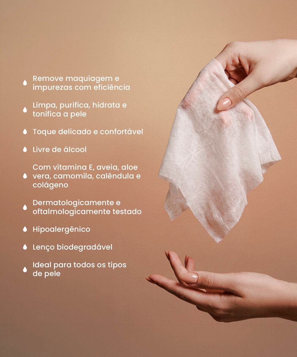 lenço demaquilante mari maria cleanup com 25 unidades