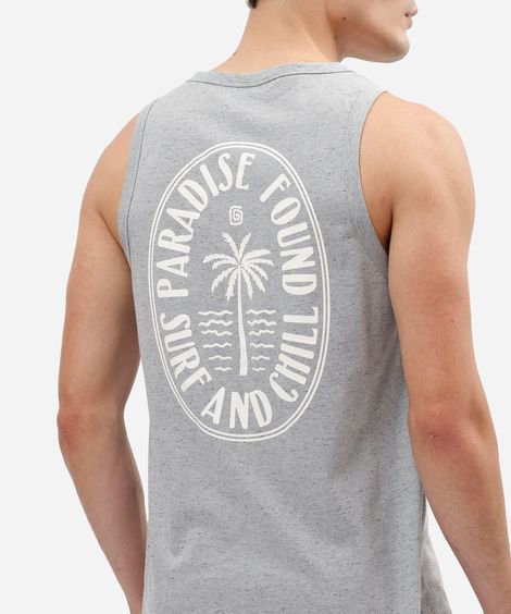regata masculina com algodão estampada cinza