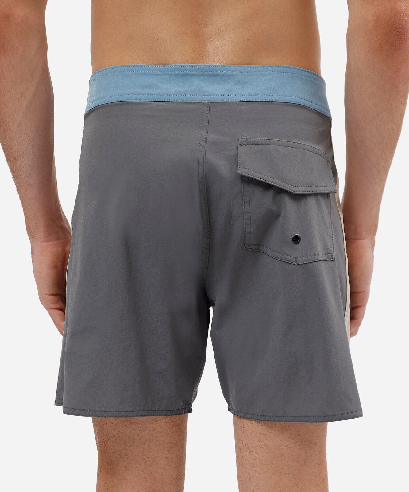 short boardshort masculino com recorte cinza