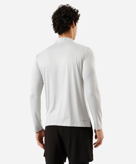 blusa masculina esportiva gola alta cinza