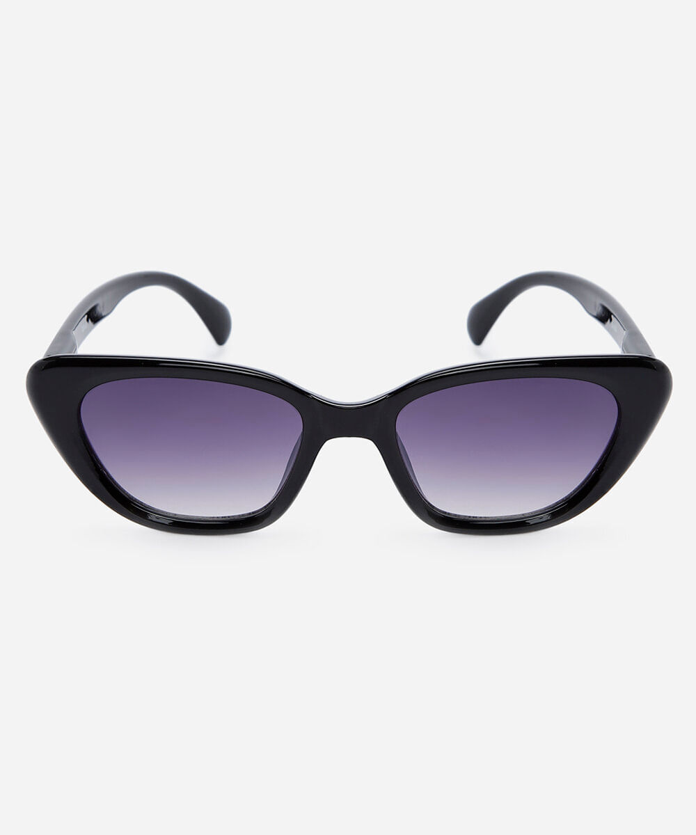 óculos de sol feminino gatinho de acetato triton preto