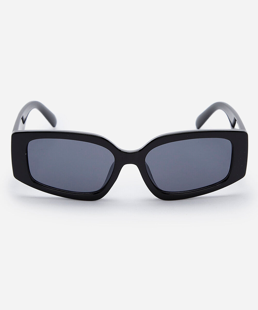 óculos de sol feminino quadrado de acetato triton preto