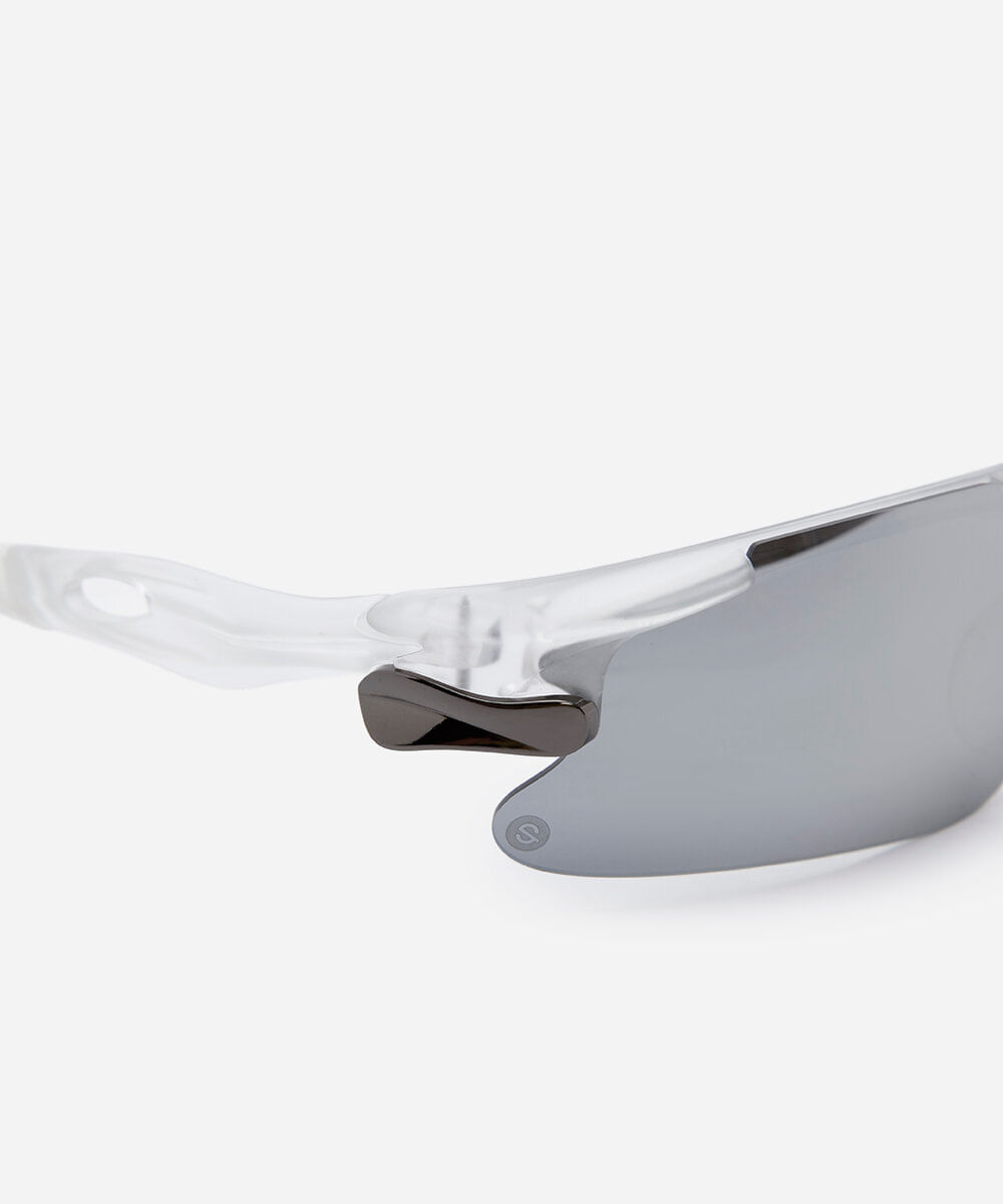 óculos de sol esportivo unissex de acetato  transparente