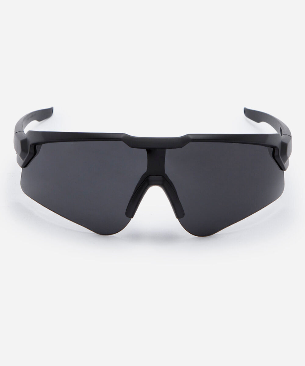 óculos de sol esportivo unissex de acetato preto