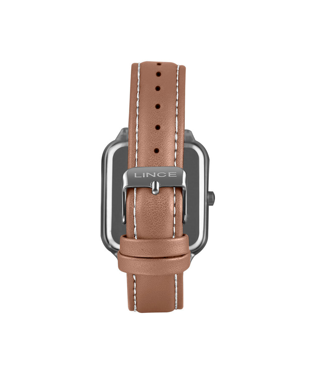 kit relógio masculino lince analógico mqch285l34 kafdg2mx cinza