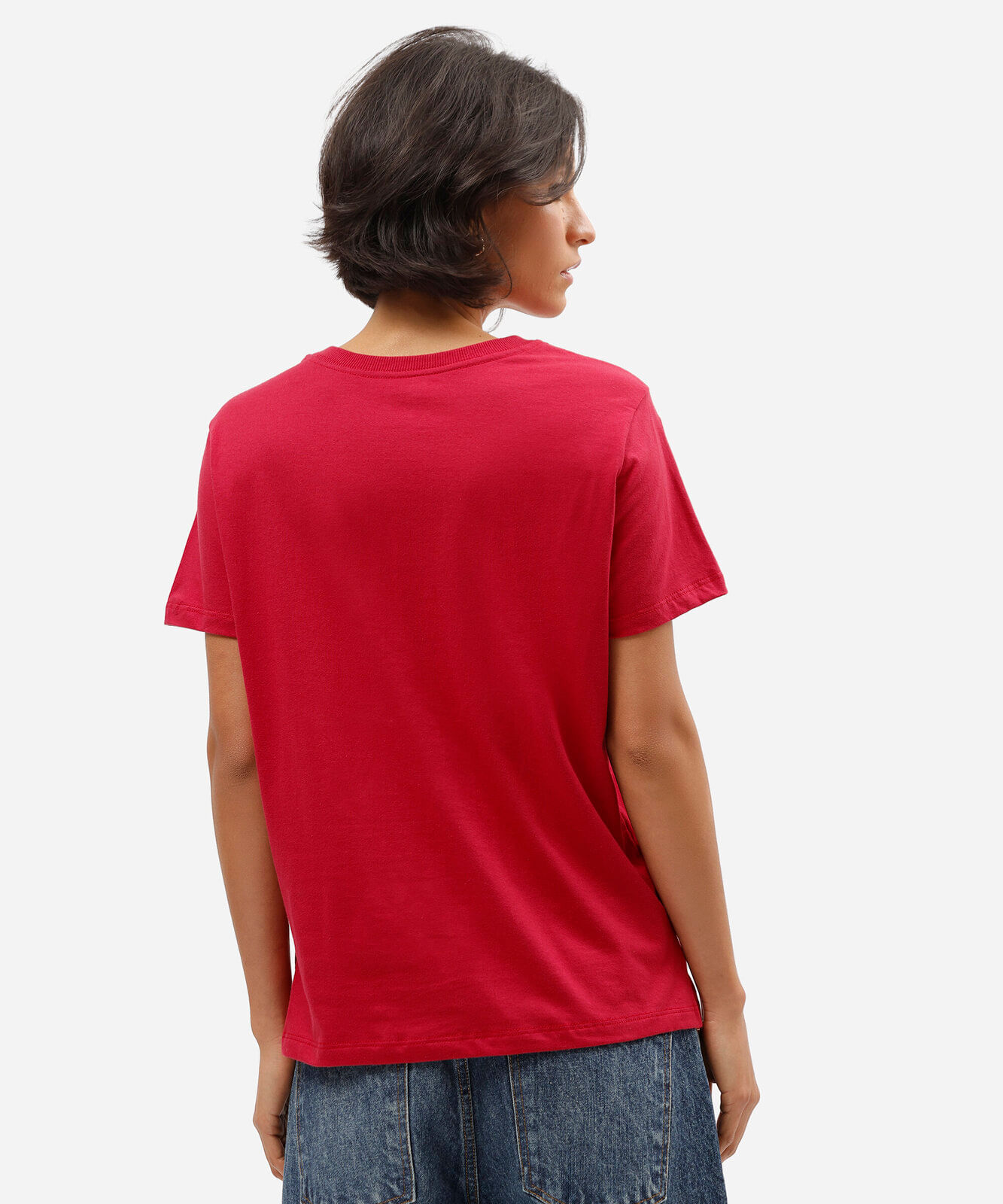 camiseta feminina de algodão manga curta selena gomez vermelha