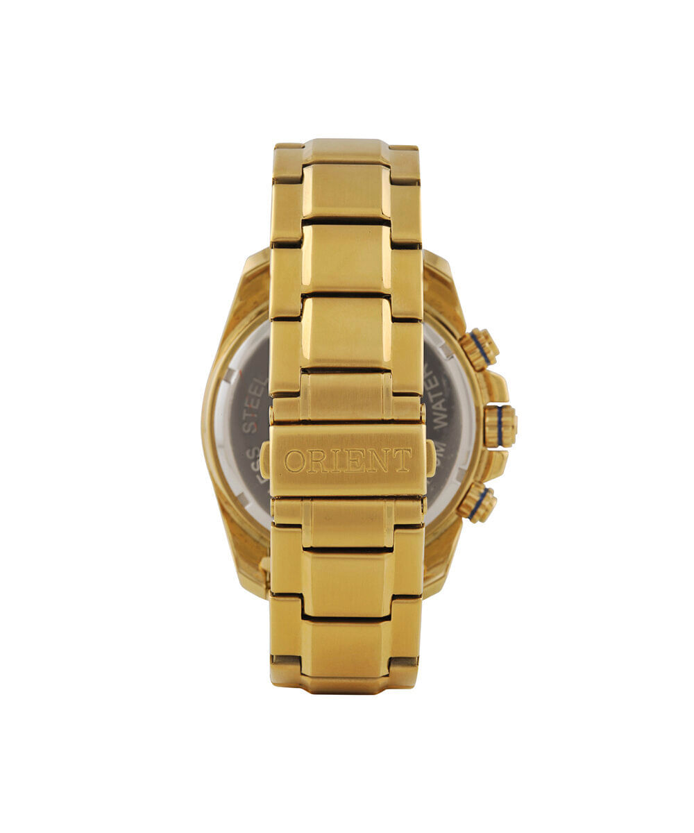 relógio masculino orient cronógrafo mgssc024 d1kx dourado