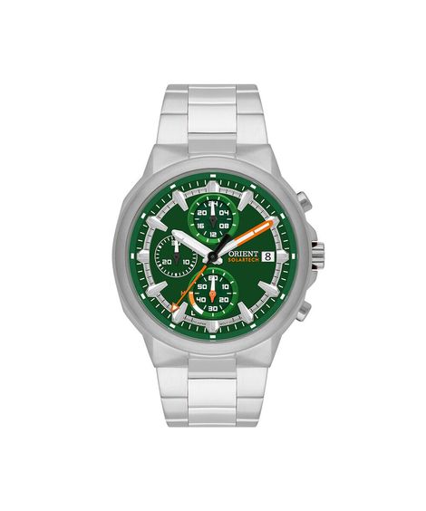 relógio masculino orient cronógrafo mbssc282 e1sx prateado