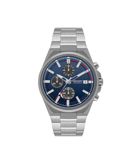 relógio masculino orient solartech cronógrafo mbssc299 d1sx prateado