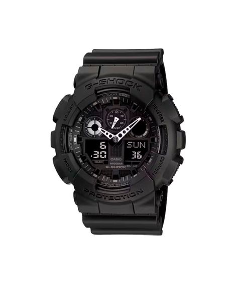 relógio masculino casio analógico digital ga 100 1a1dr preto