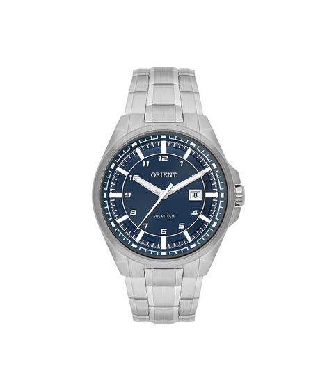 relógio masculino orient analógico calendário mbss1506 d2sx prateado