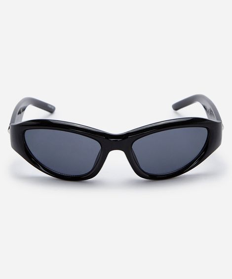 óculos de sol unissex esportivo de acetato preto