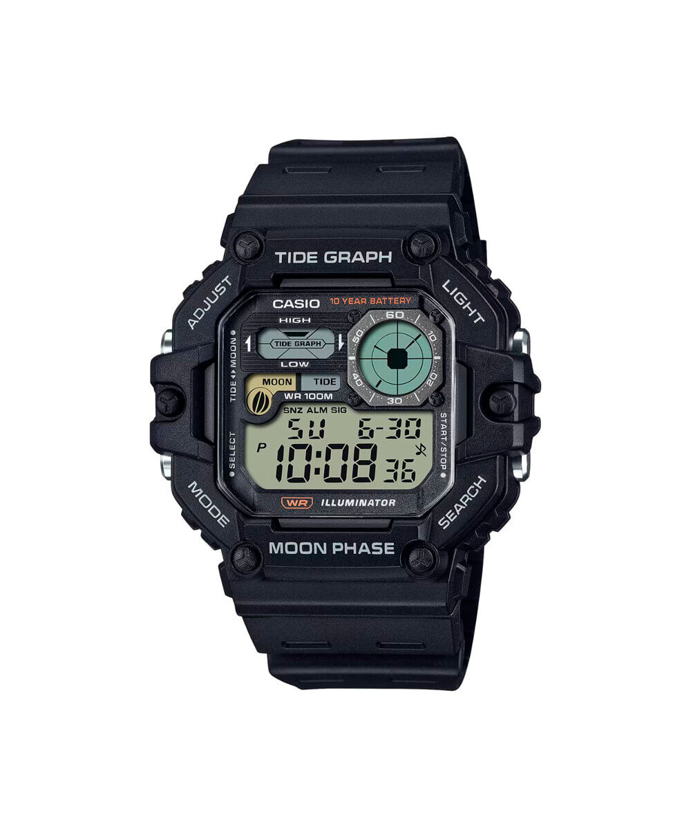 relógio masculino casio digital ws 1700h 1avdf preto