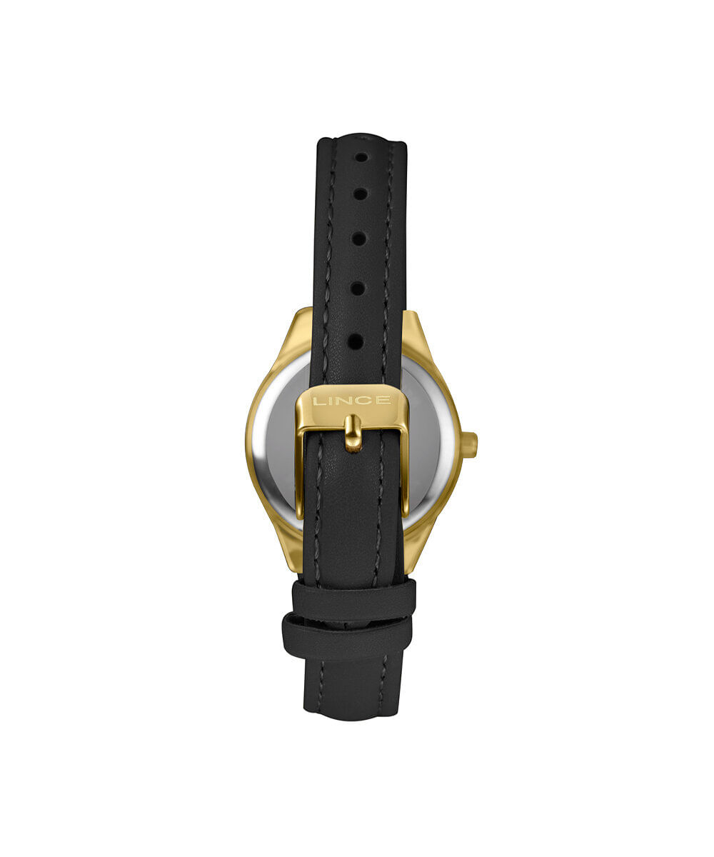kit relógio feminino lince analógico lrch240l30 k0g4c2px dourado