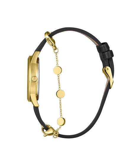 kit relógio feminino lince analógico lrc4876l34 c2px dourado