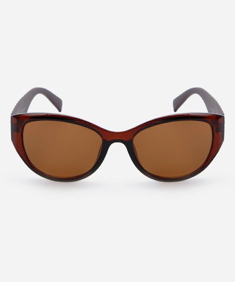 óculos de sol feminino gatinho de acetato marrom