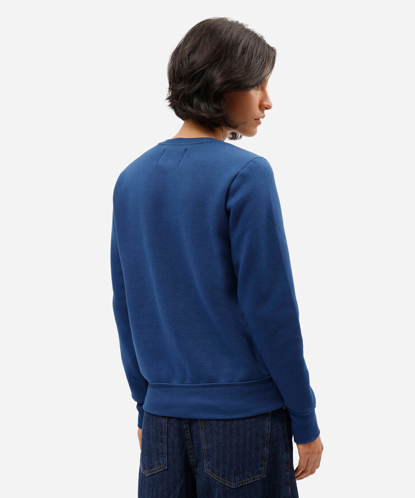 blusão feminino de moletom estampado azul