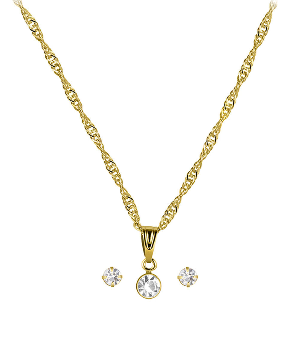 kit relógio feminino lince analógico lqgm084l23 k0luc2kx dourado