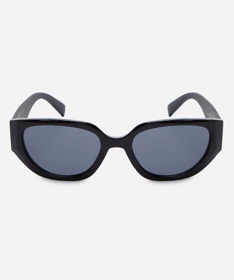 óculos de sol feminino gatinho de acetato preto