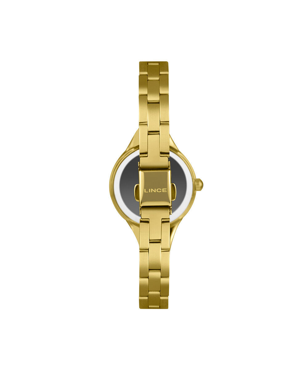 kit relógio feminino lince analógico lrgm070l30 kahpc2kx dourado