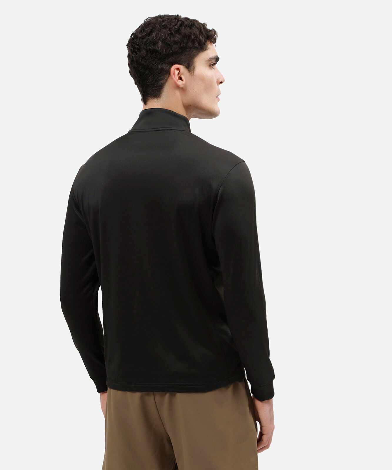 jaqueta esportiva masculina gola alta preta