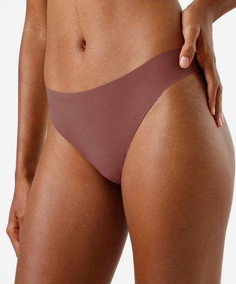 kit de 2 calcinhas biquíni feminina de poliamida com corte a fio colorido