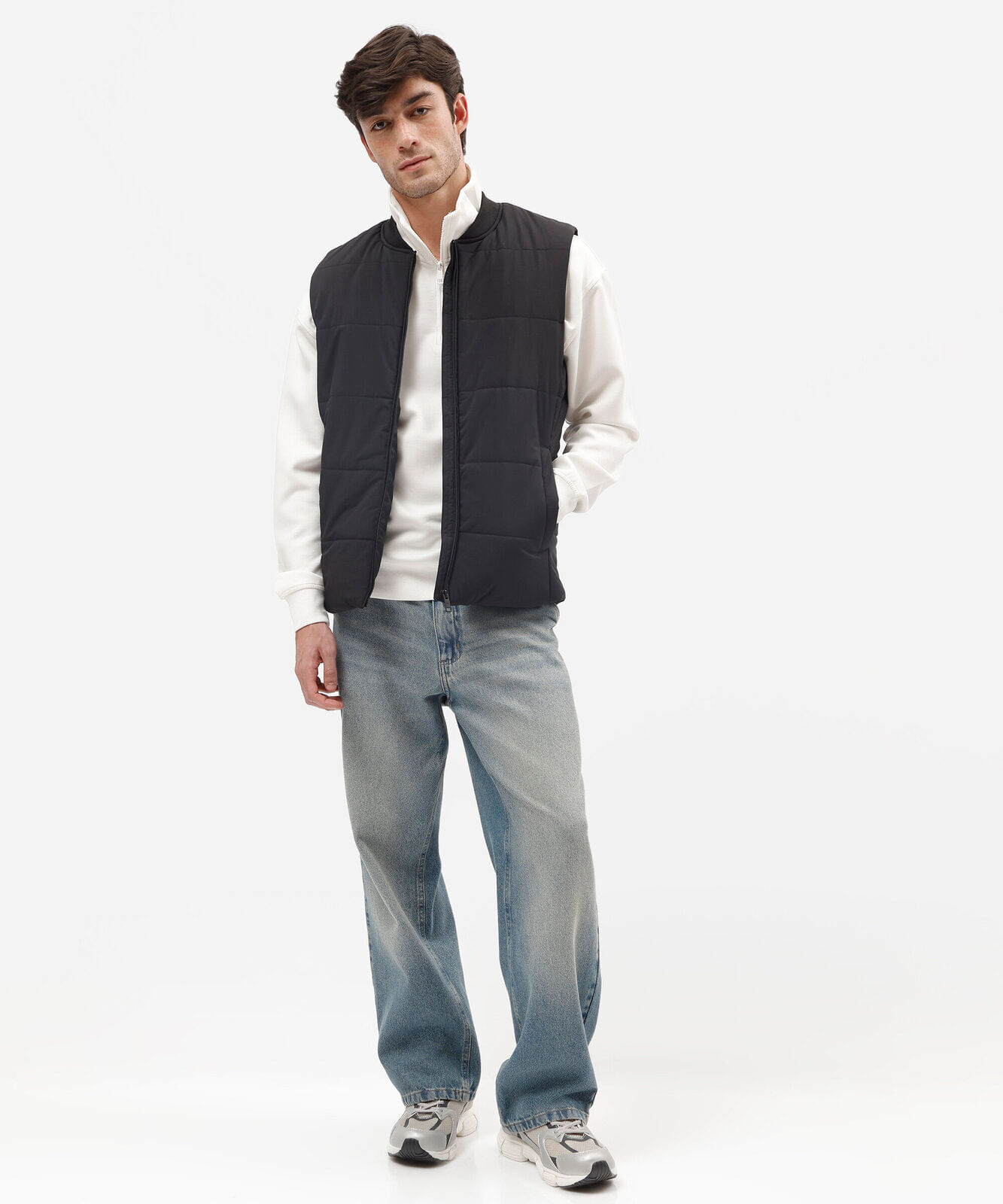 colete puffer masculino preto