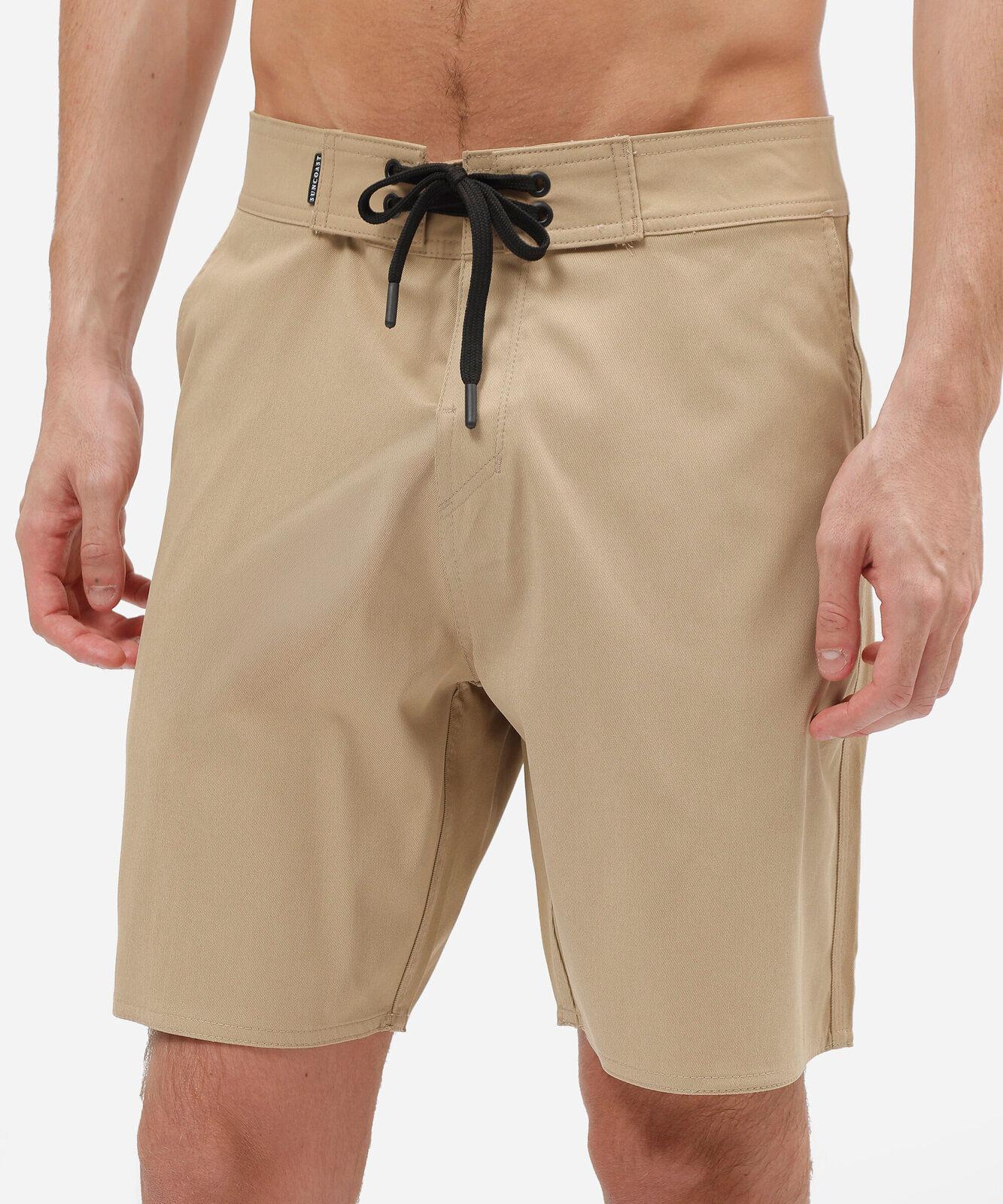 short boardshort masculino bege
