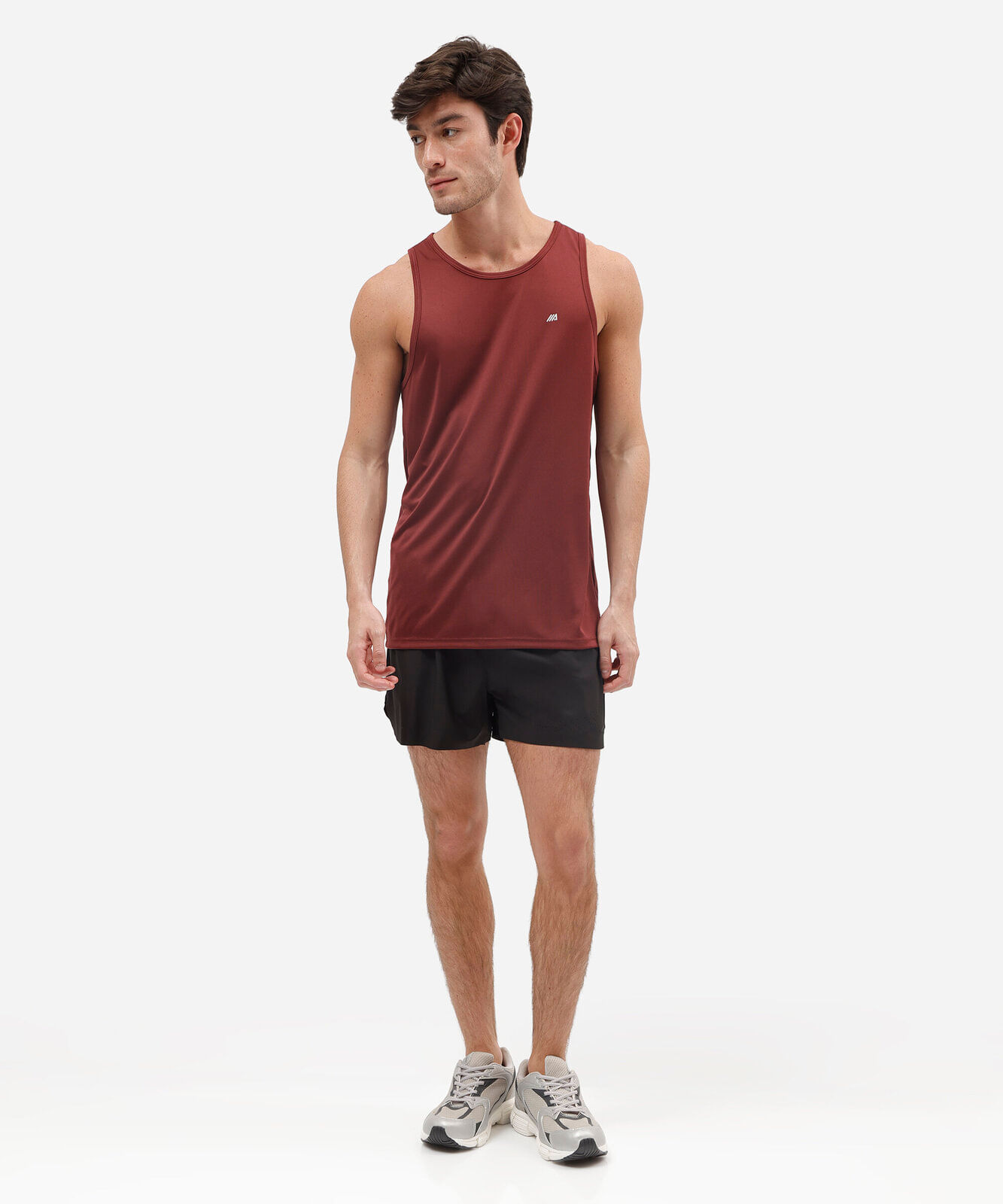 Regata Esportiva Básica Gola Careca Vinho