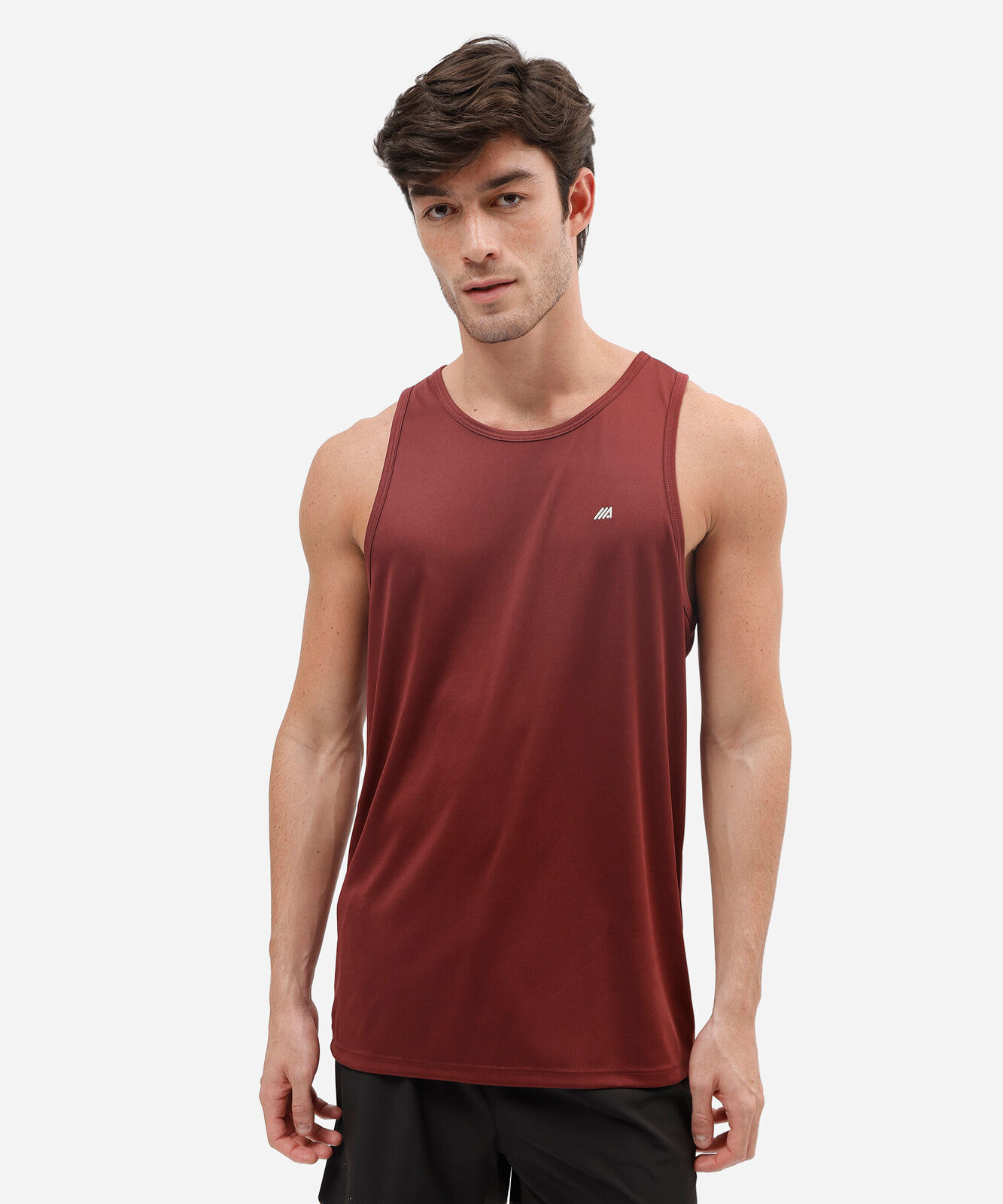 Regata Esportiva Básica Gola Careca Vinho