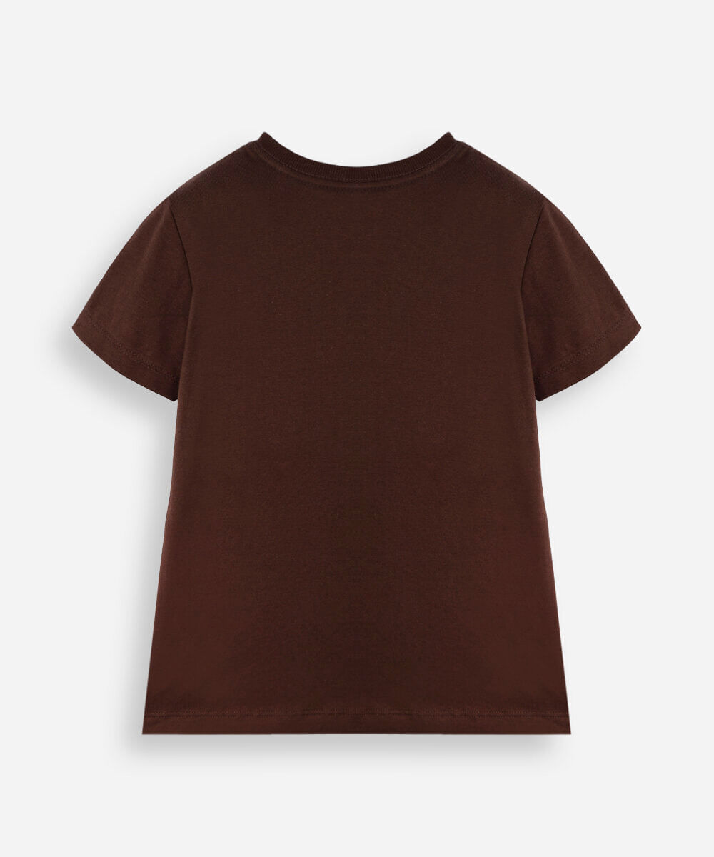 kit de 3 camisetas infantil de algodão manga curta colorido