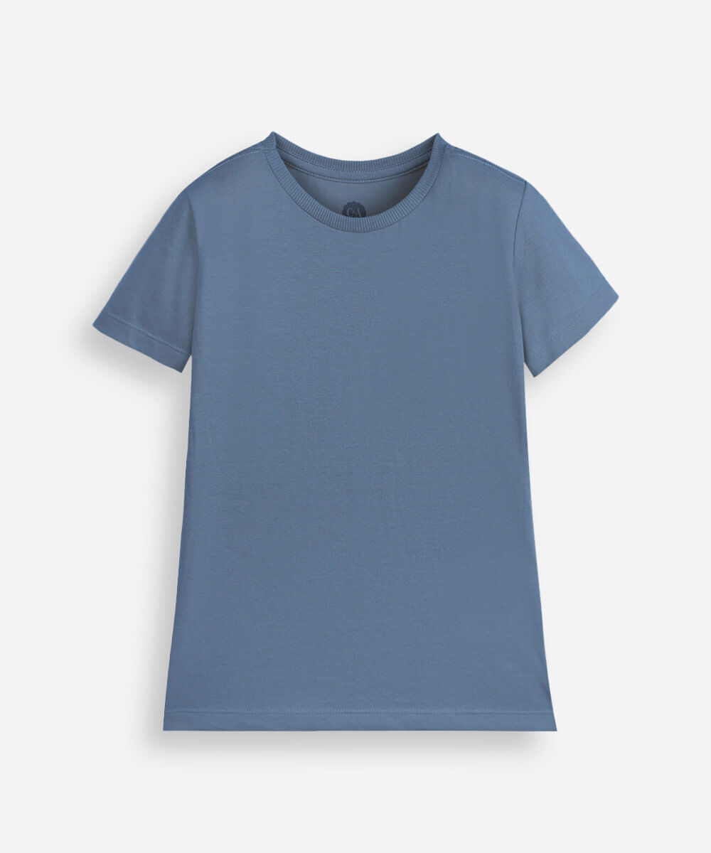 kit de 3 camisetas infantil de algodão manga curta colorido