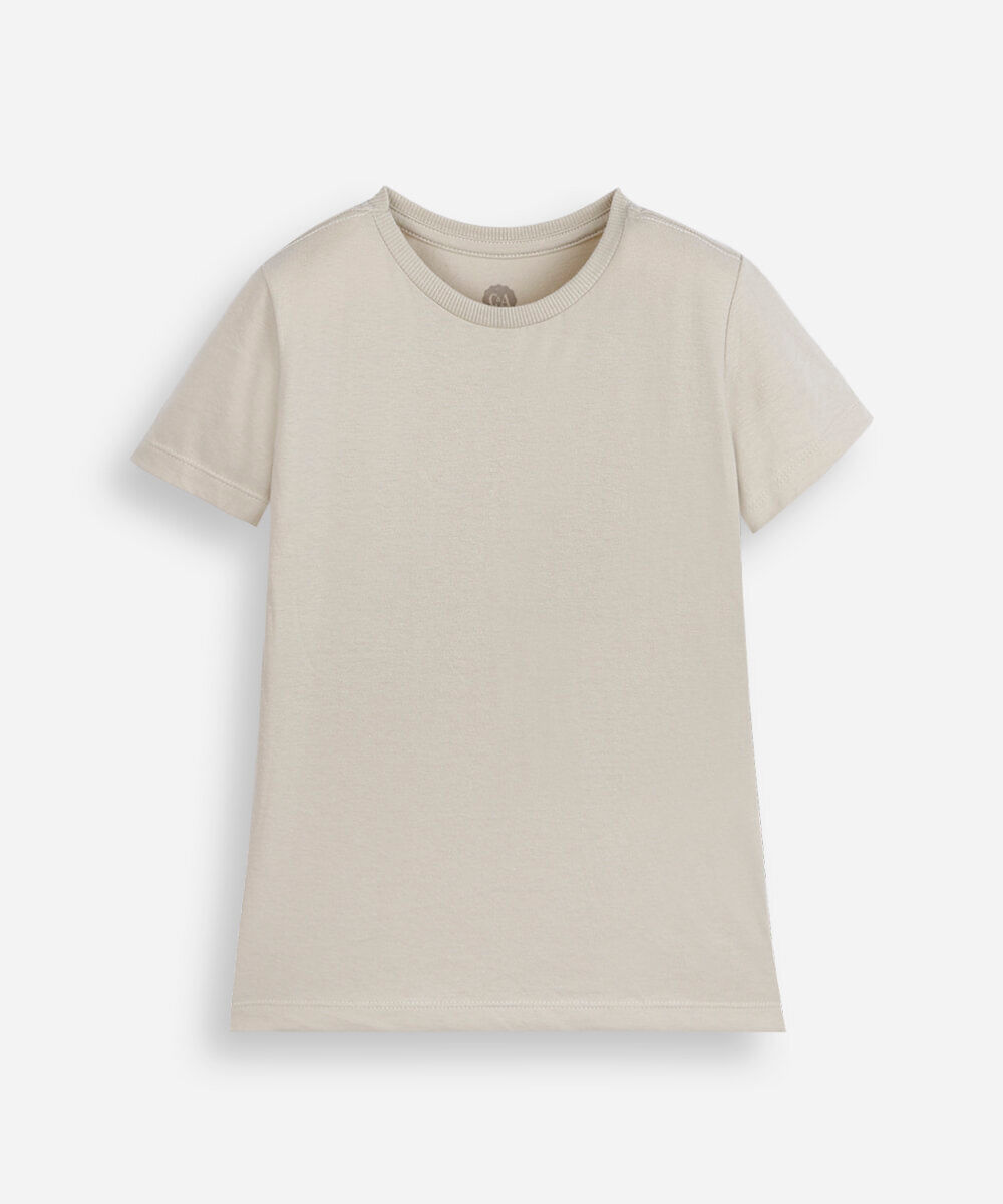 kit de 3 camisetas infantil de algodão manga curta colorido