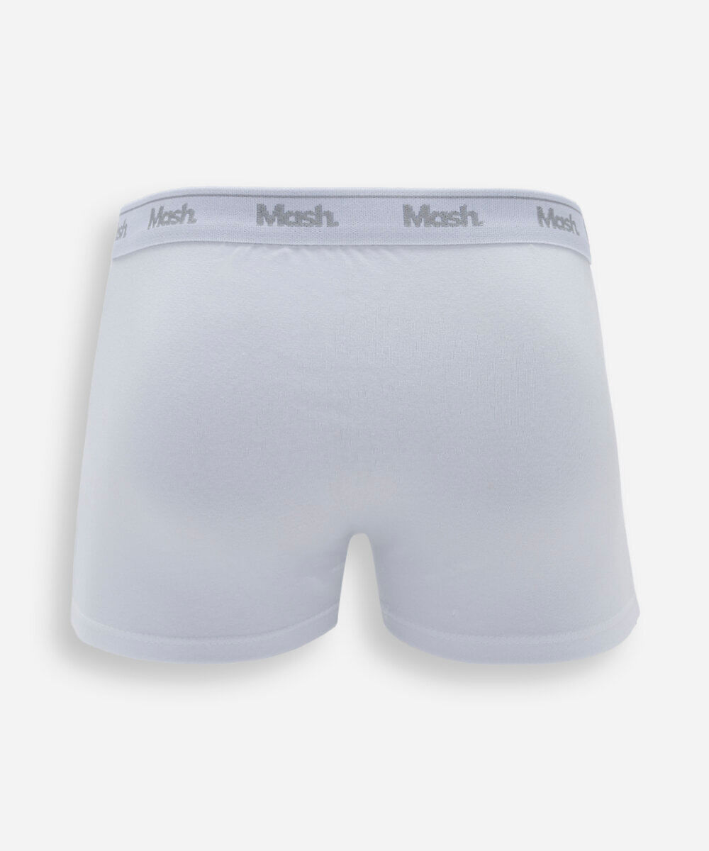 kit de 2 cuecas boxer masculina de algodão mash colorido