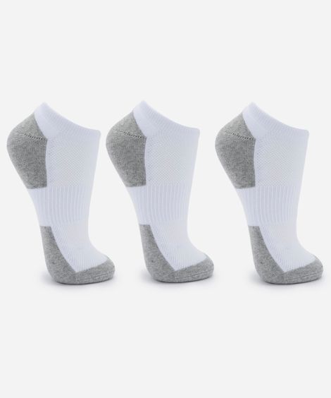 kit 3 pares de meia sapatilha masculina de algodão colorido