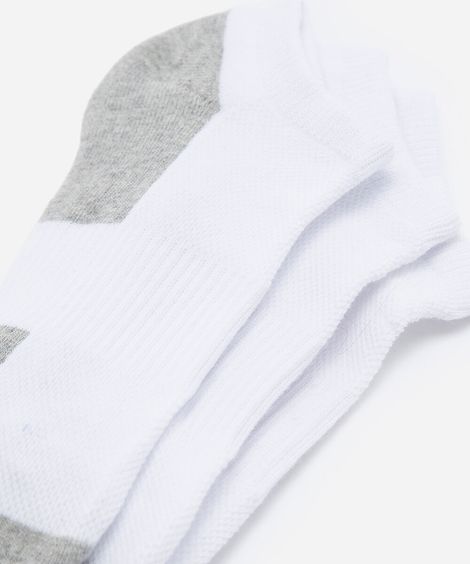 kit 3 pares de meia sapatilha masculina de algodão colorido