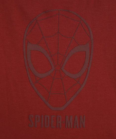 camiseta infantil de algodão manga curta homem aranha vermelha