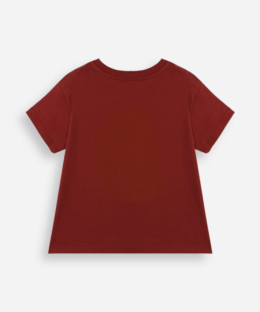 camiseta infantil de algodão manga curta homem aranha vermelha