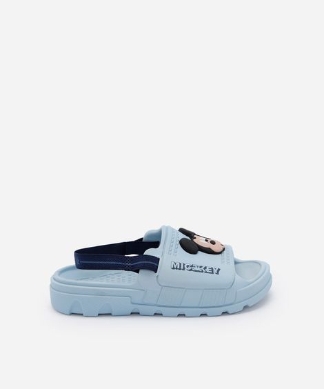 chinelo baby slide mickey azul