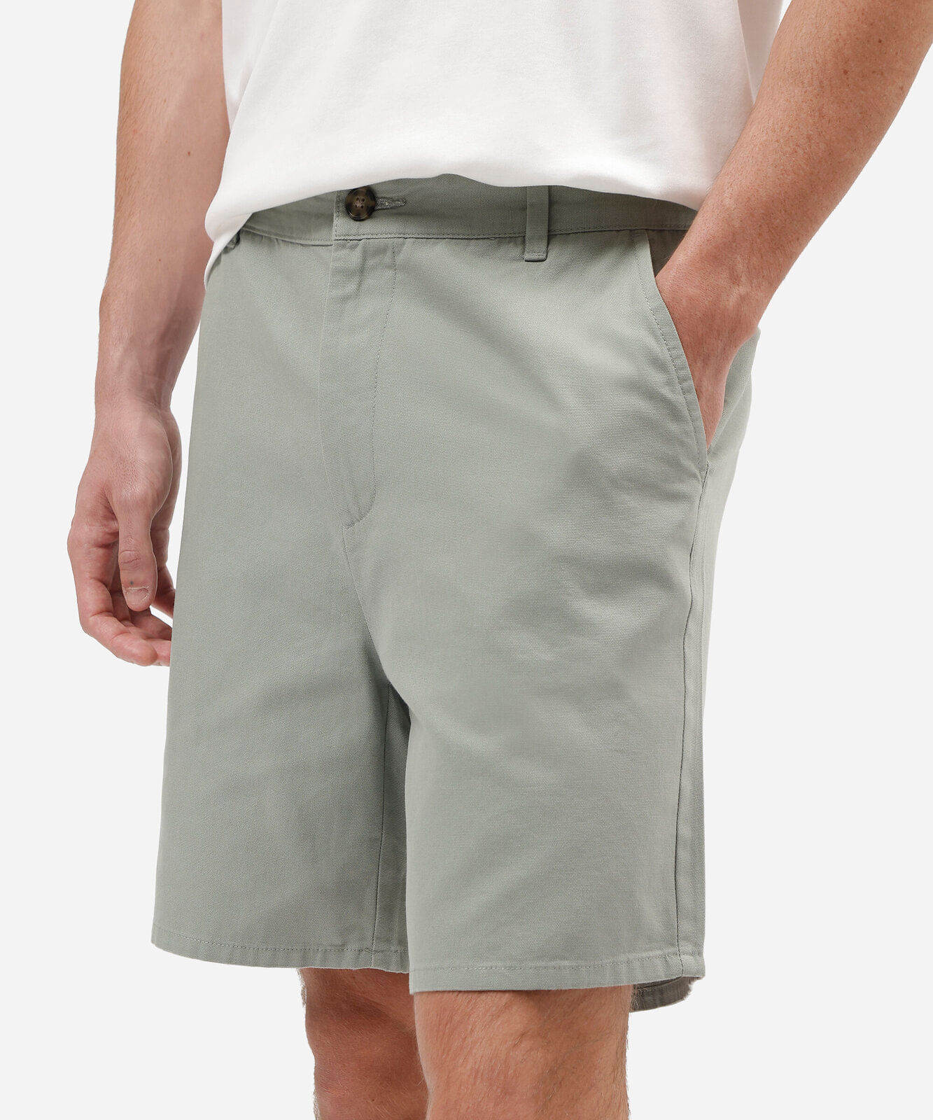 bermuda slim de alfaiataria masculina de sarja verde