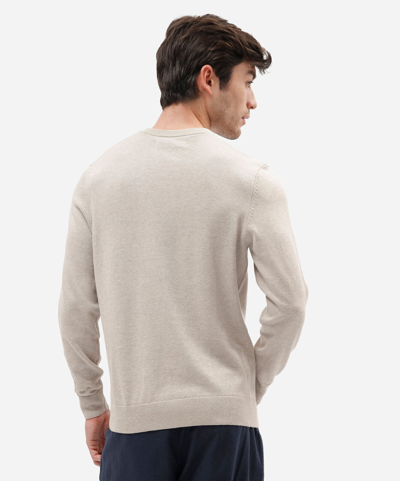 suéter masculino de tricot gola v cinza