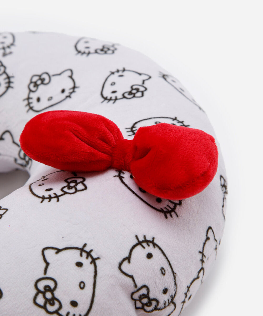 apoio de pescoço hello kitty com máscara off white